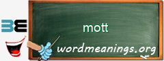 WordMeaning blackboard for mott